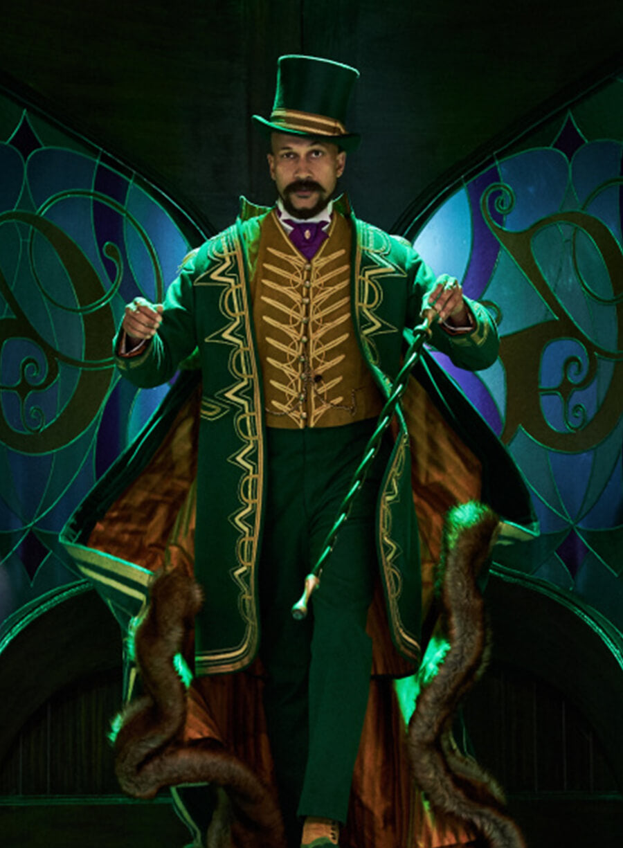 Gustafson Jingle Jangle: A Christmas Journey Green Embroidered Coat