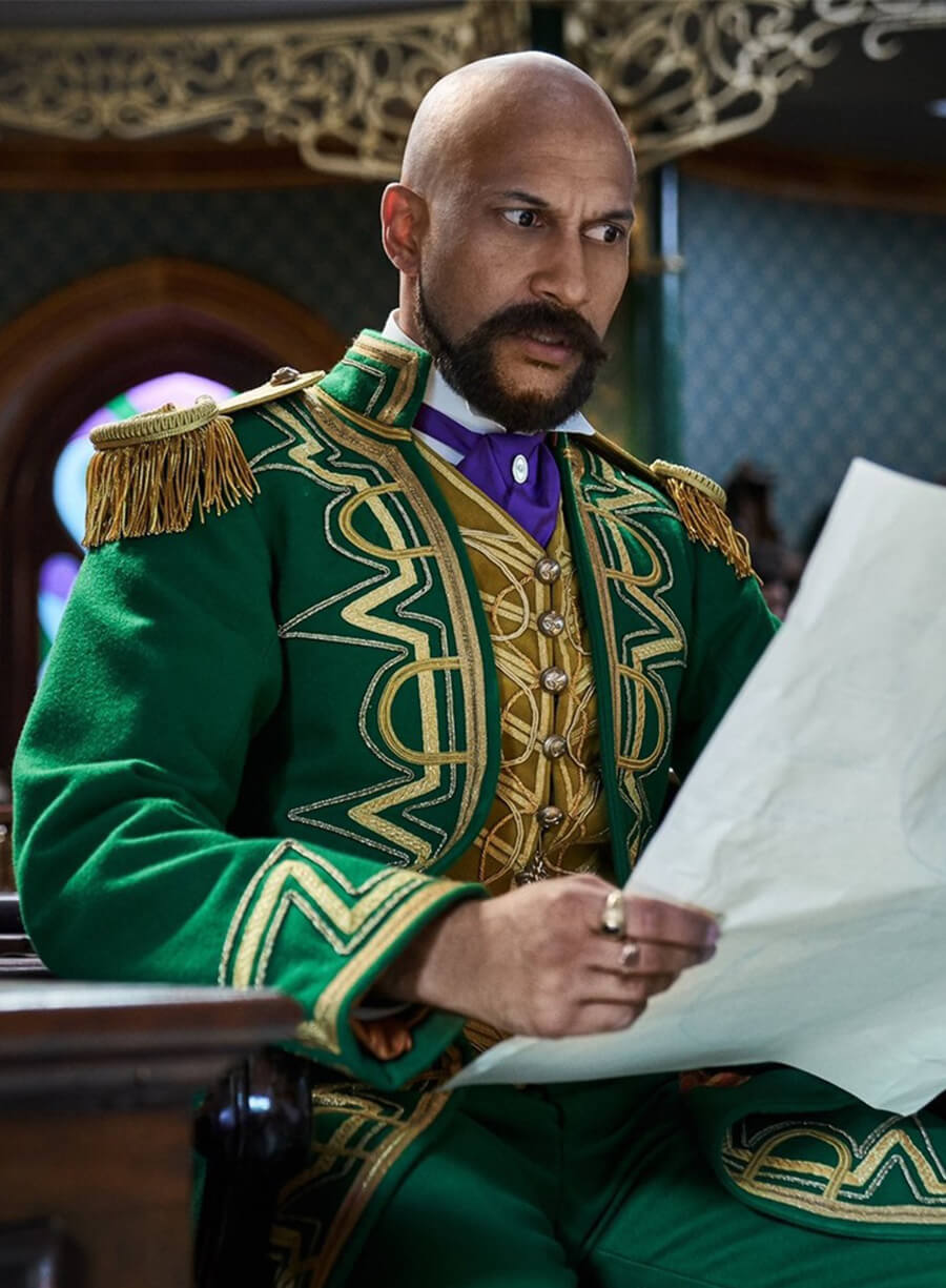 Gustafson Jingle Jangle: A Christmas Journey Green Embroidered Coat