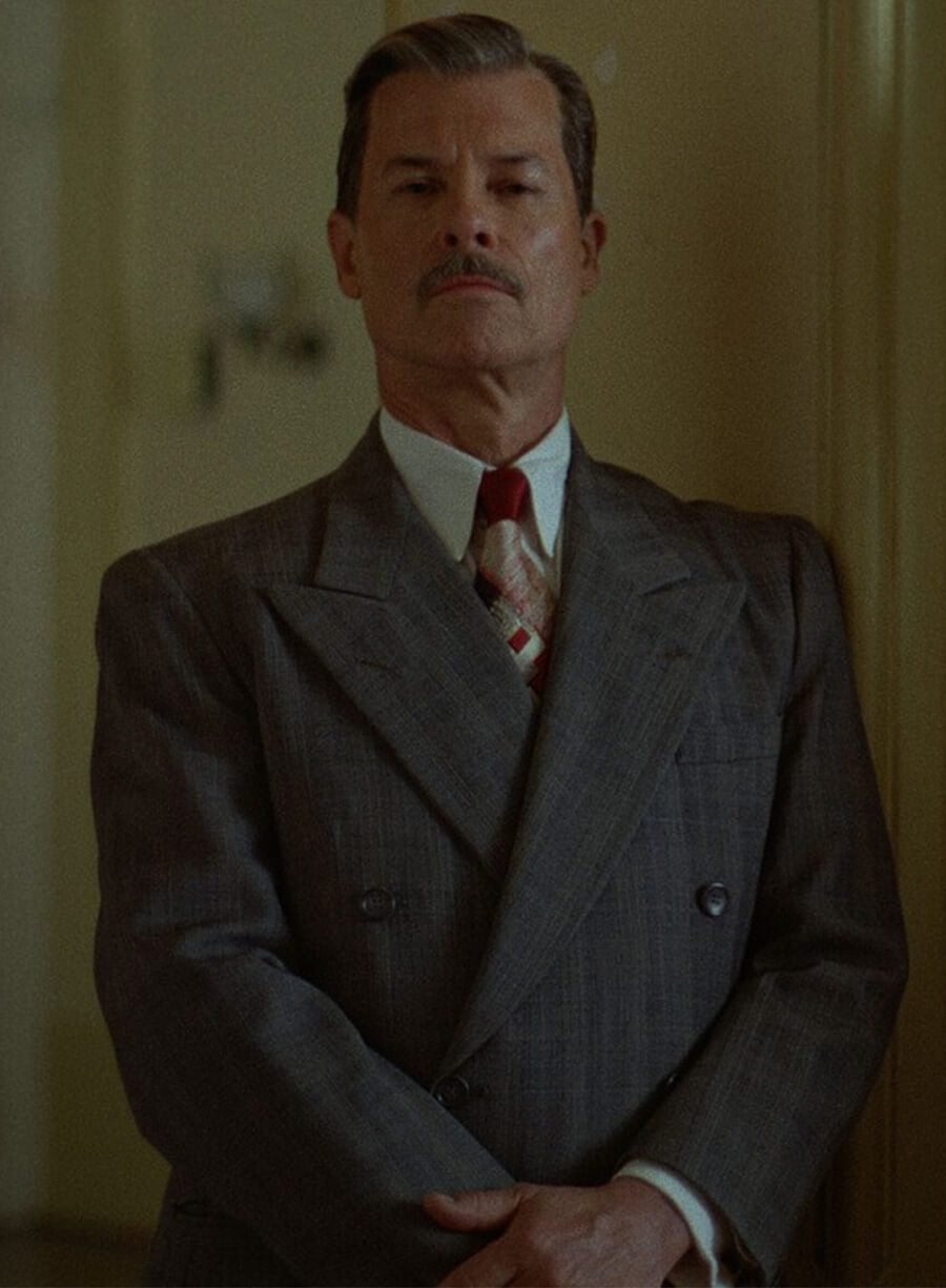 Guy Pearce The Brutalist 2024 Grey Blazer