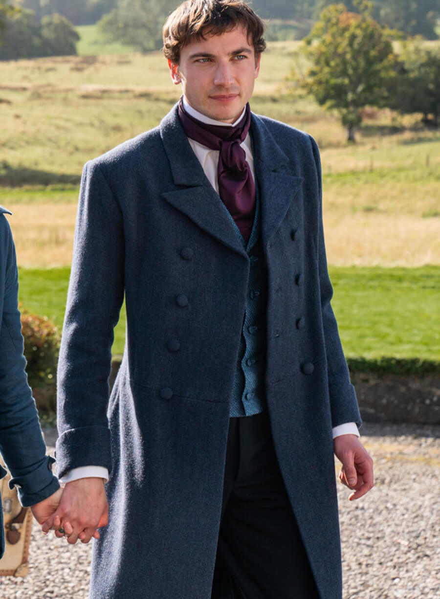 Guy Remmers Theo The Buccaneers Blue Wool Coat