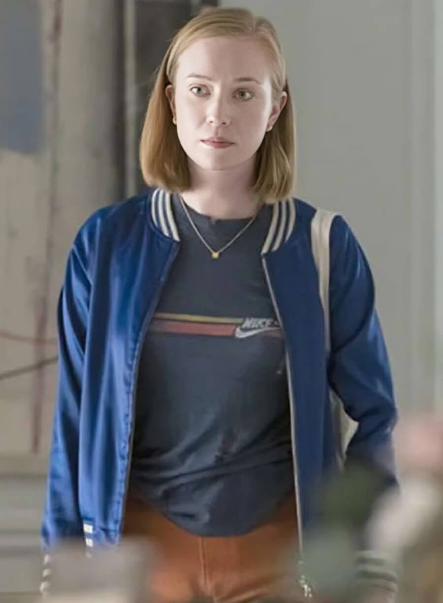 Hannah Einbinder Hacks Blue Bomber Jacket