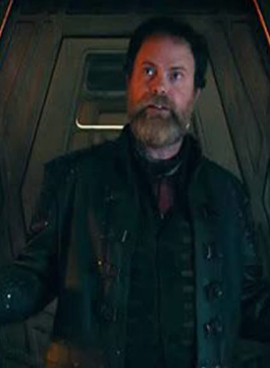 Harry Mudd Star Trek Discovery Black Leather Coat