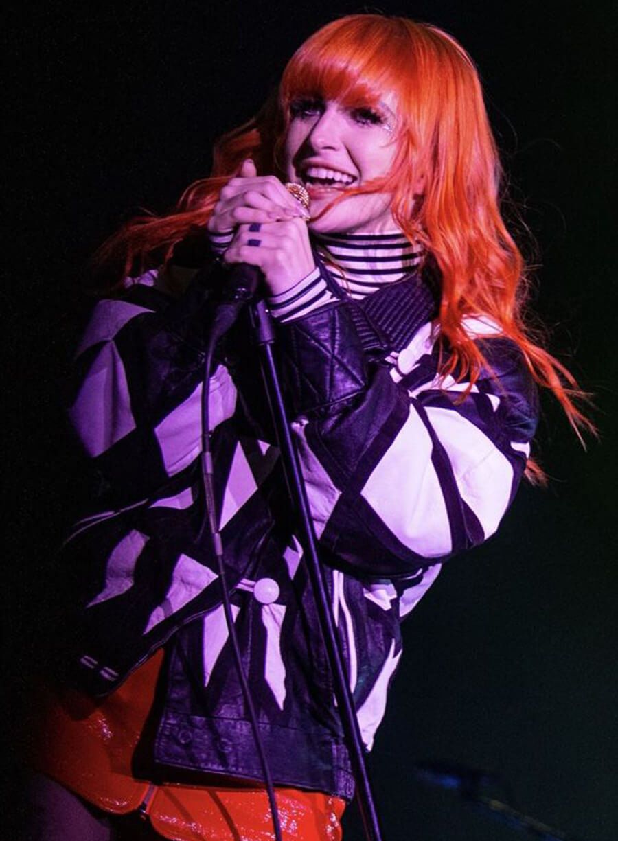 Hayley Williams Black & White Leather Jacket