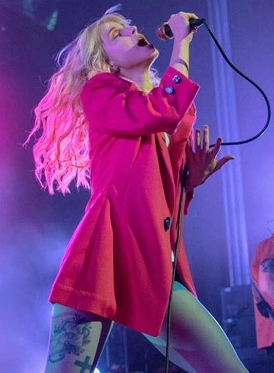 Hayley Williams Pink Velvet Coat