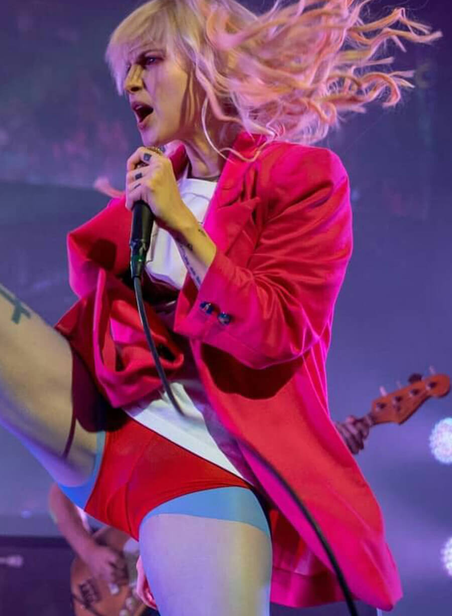 Hayley Williams Pink Velvet Coat