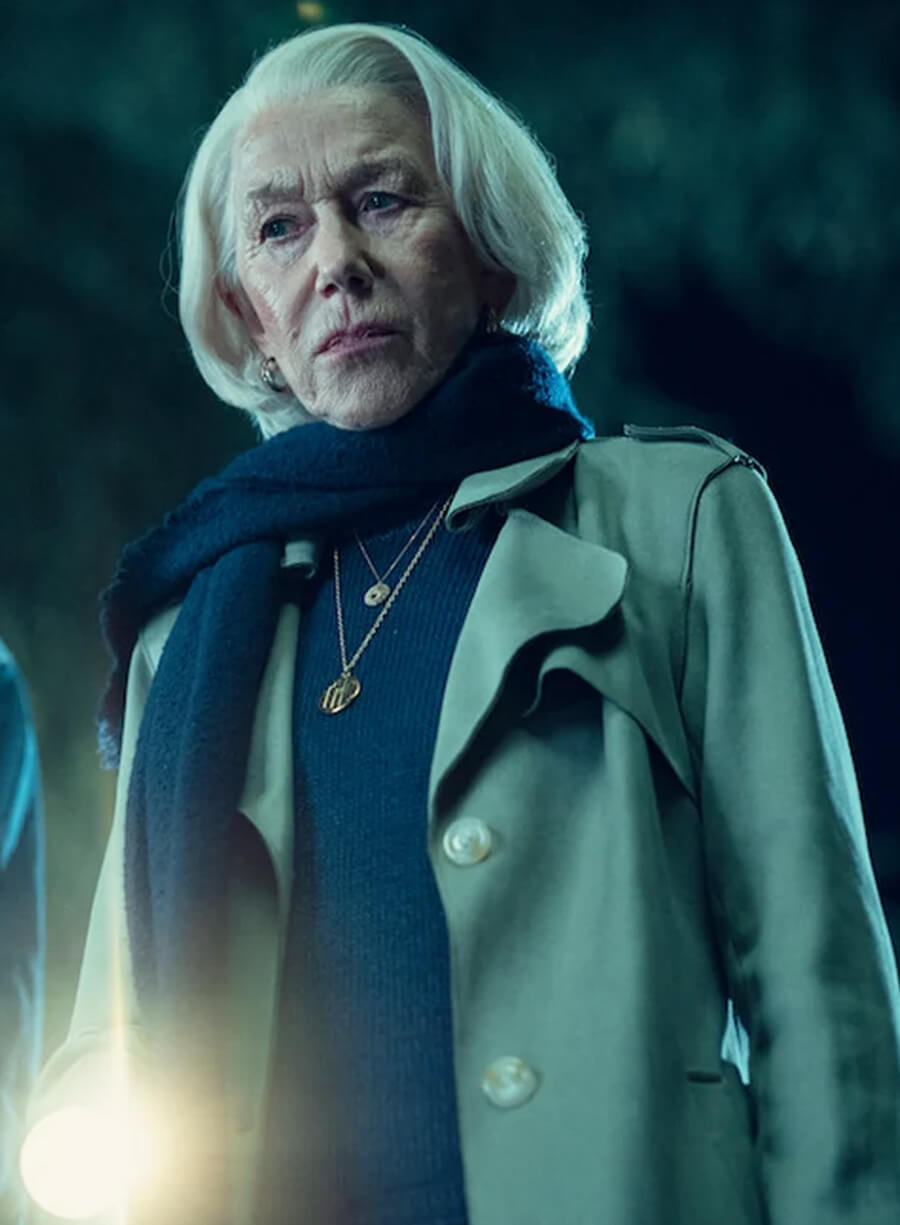 Helen Mirren The Thursday Murder Club 2025 Coat