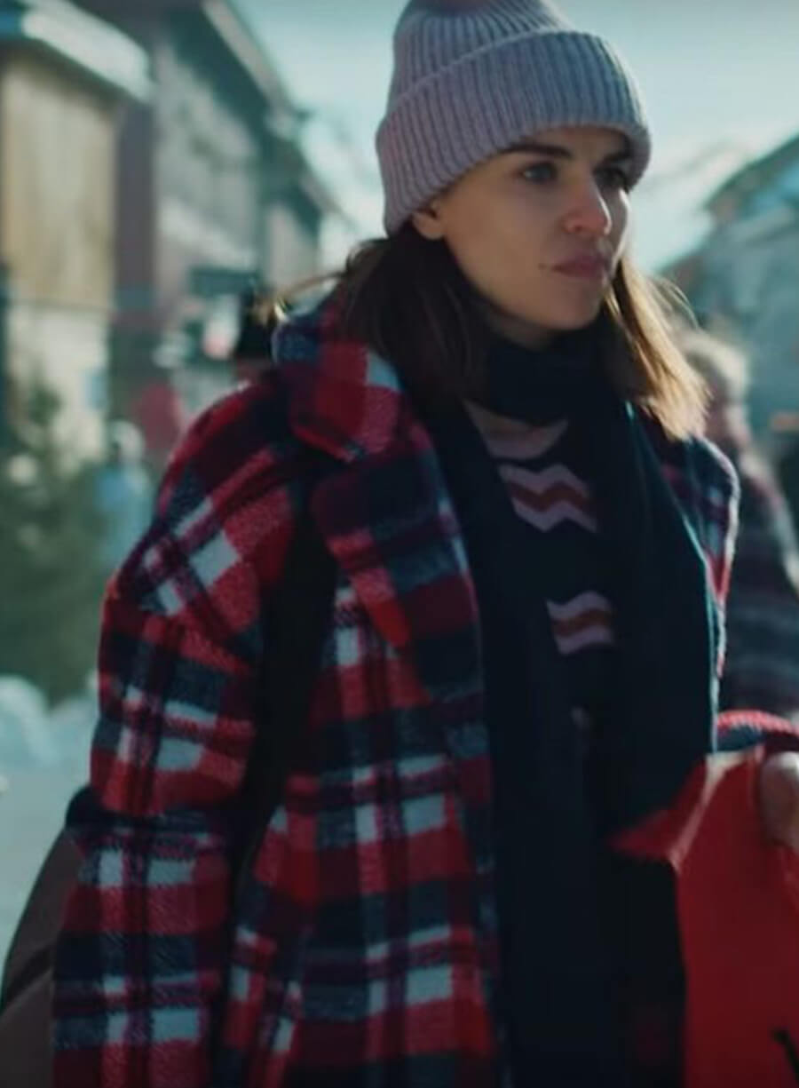 Ida Elise Broch Home For Christmas Checkered Coat