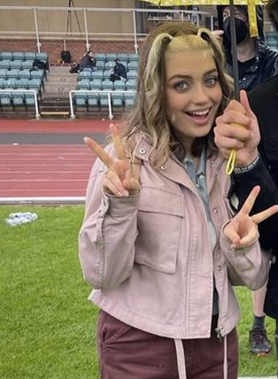 Imogen Heaney Heartstopper Pink Cotton Jacket