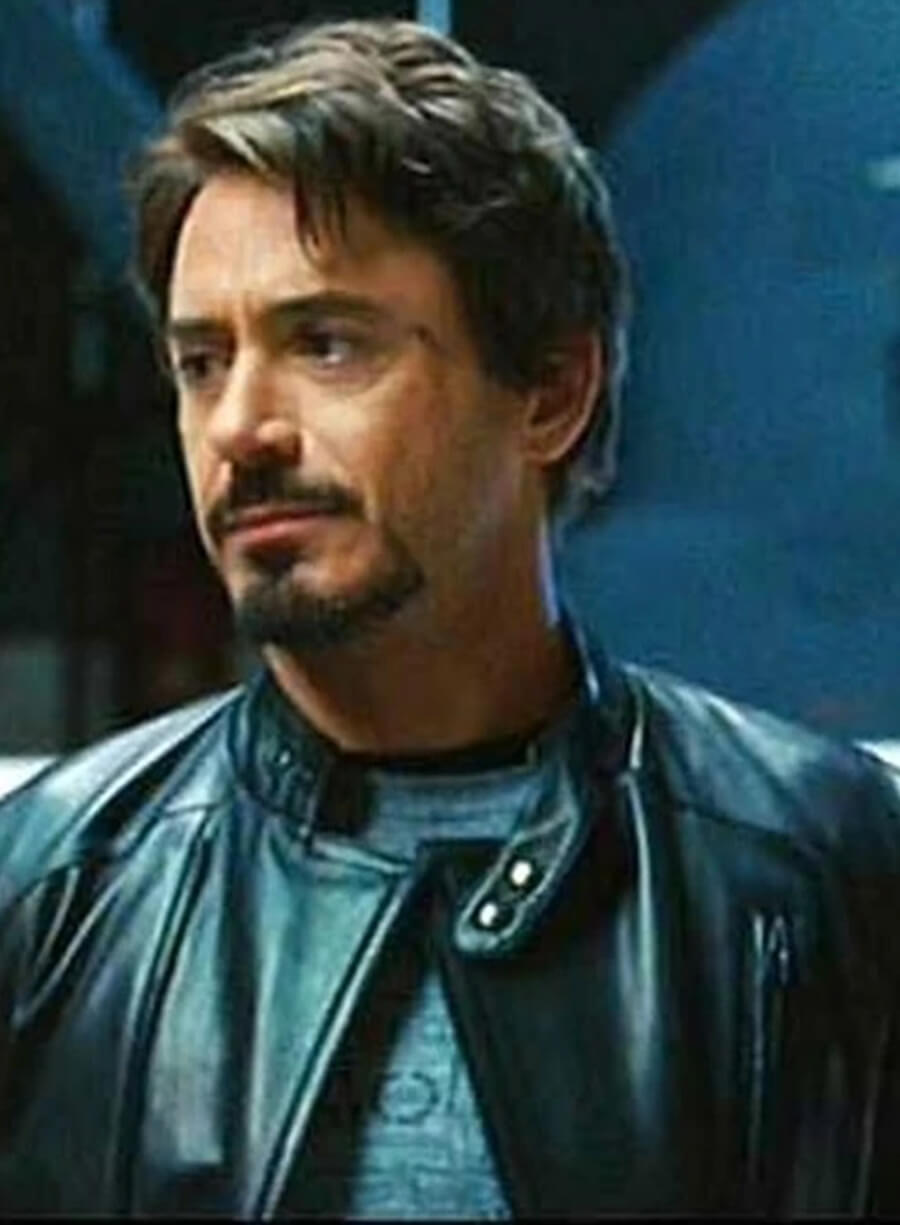 Iron Man Black Leather Jacket