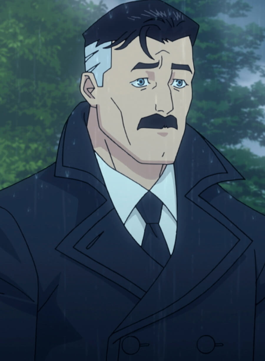 J. K. Simmons Omni Man Invincible Black Wool Coat