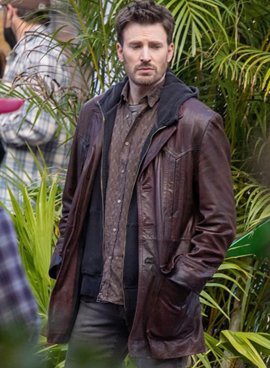 Jack O'Malley Red One Brown Leather Trench Coat