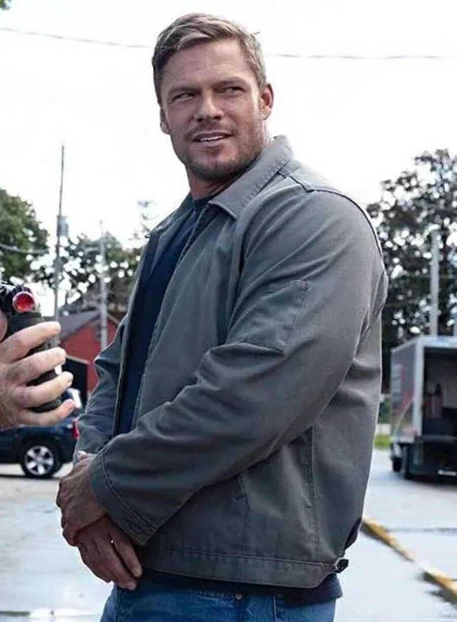 Jack Reacher Reacher S02 Grey Cotton Jacket