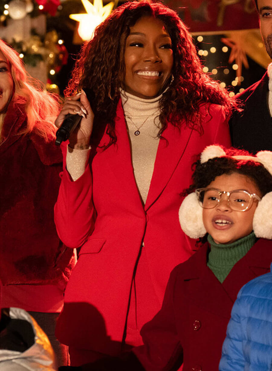 Jackie Jennings Best. Christmas. Ever Red Suit