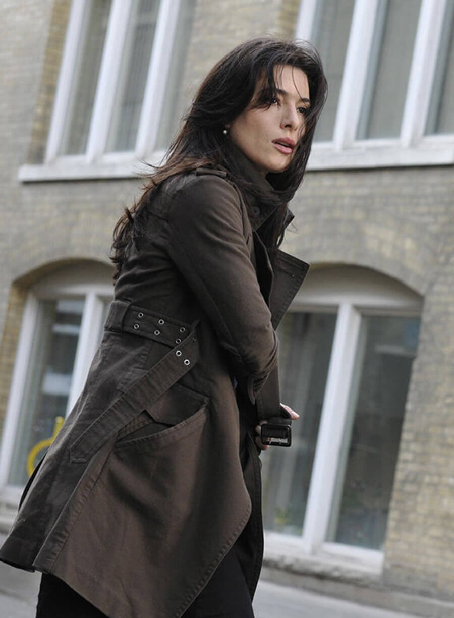 Jaime Murray Warehouse 13 S02 Brown Coat