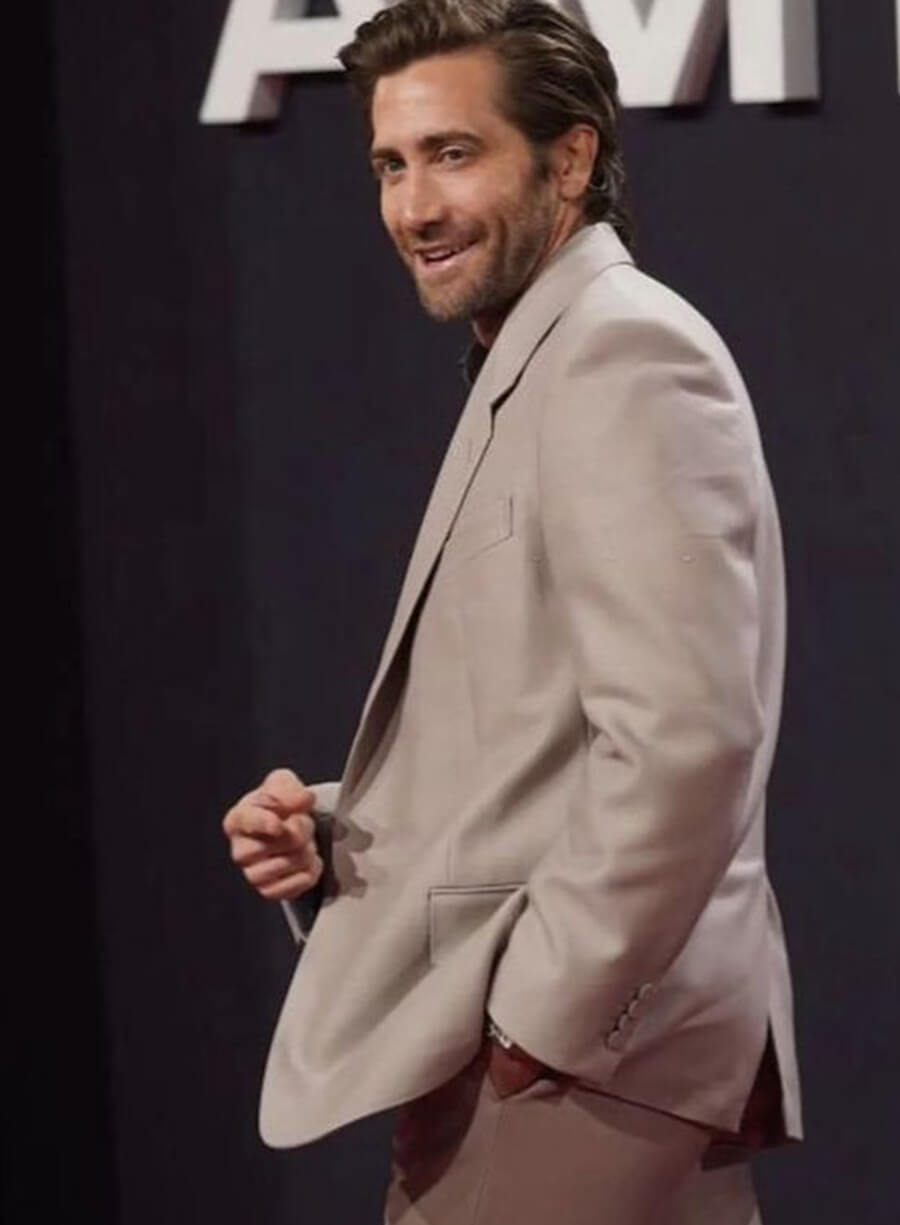 Jake Gyllenhaal Beige Blazer
