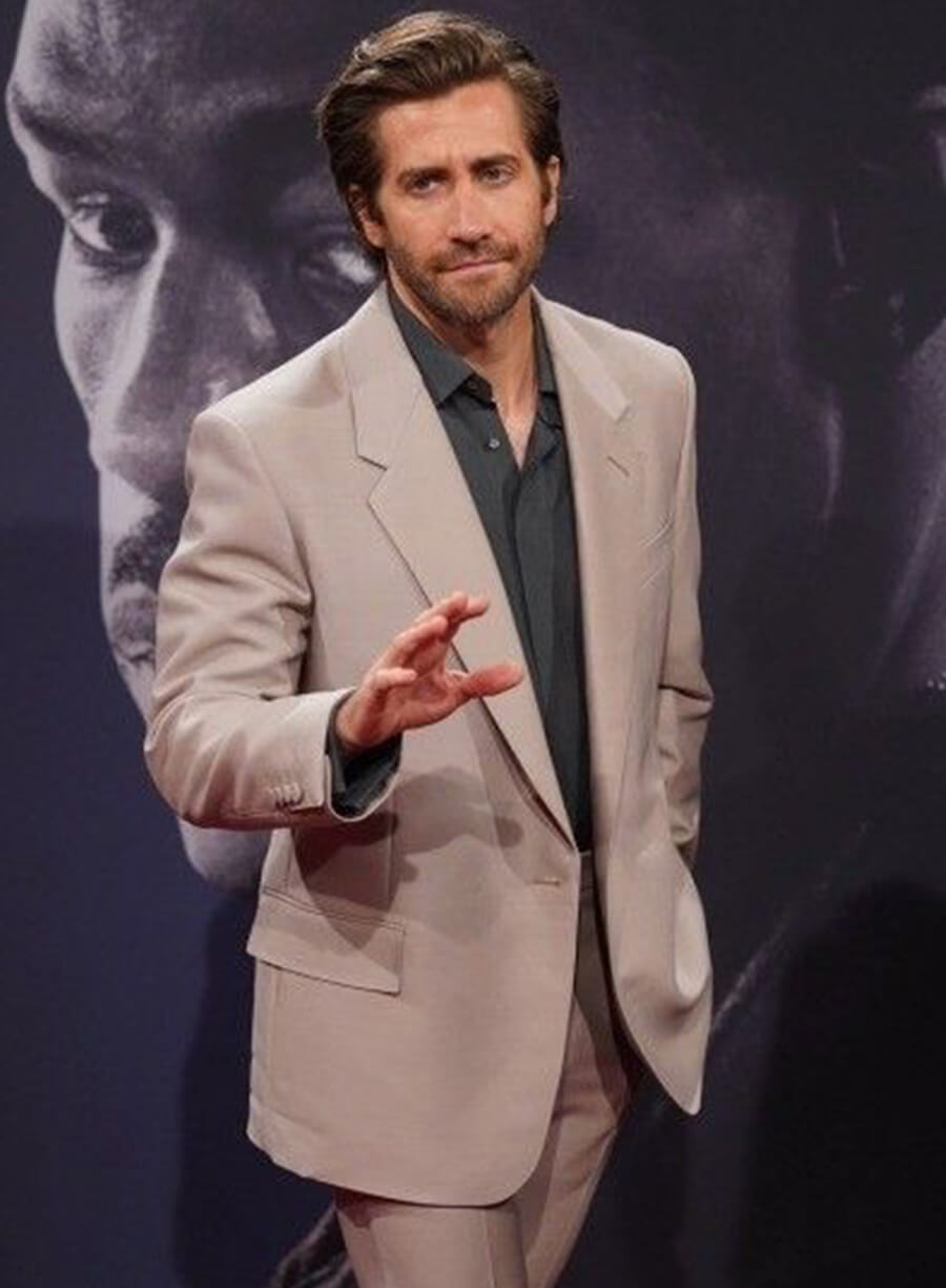 Jake Gyllenhaal Beige Blazer