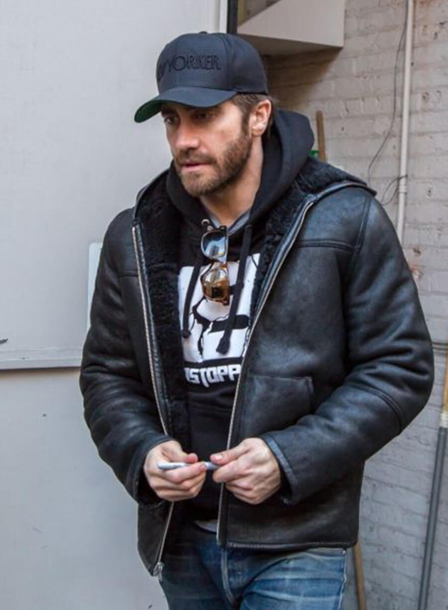 Jake Gyllenhaal Black Leather jacket