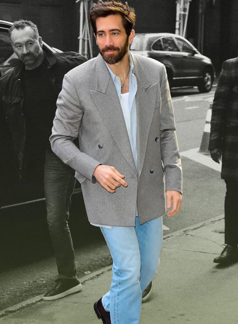 Jake Gyllenhaal Grey Blazer