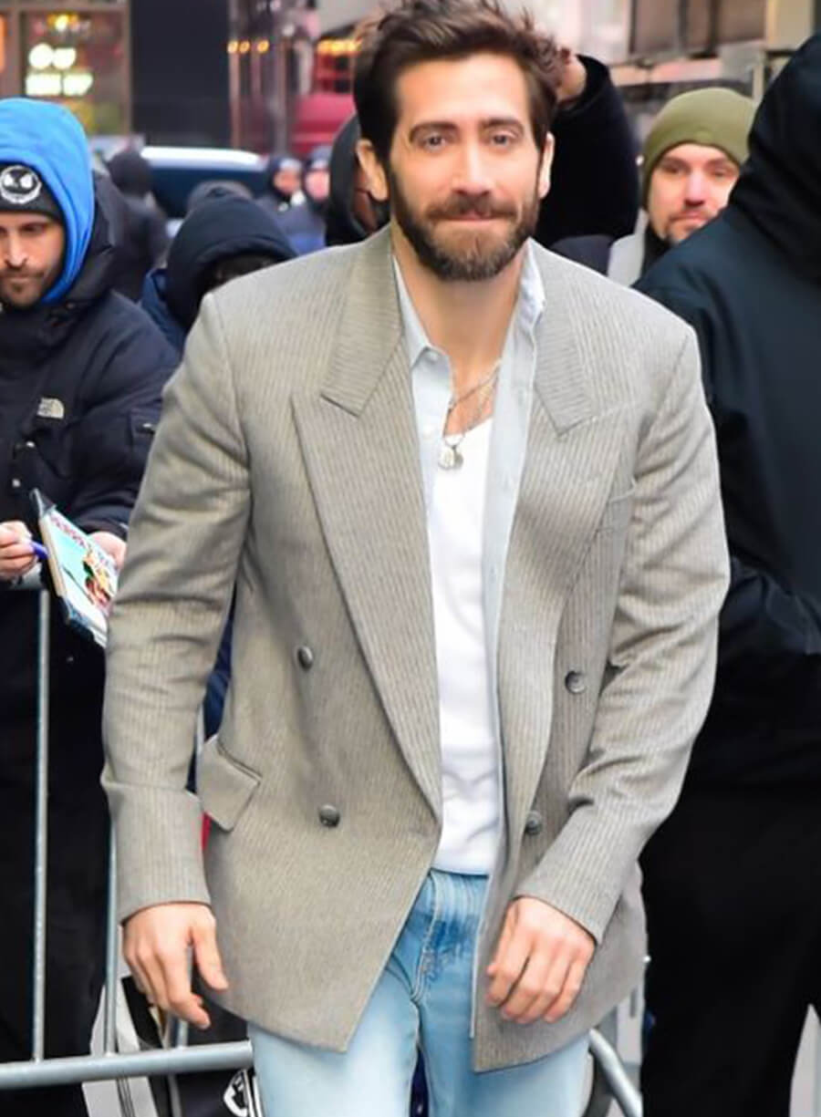 Jake Gyllenhaal Grey Blazer