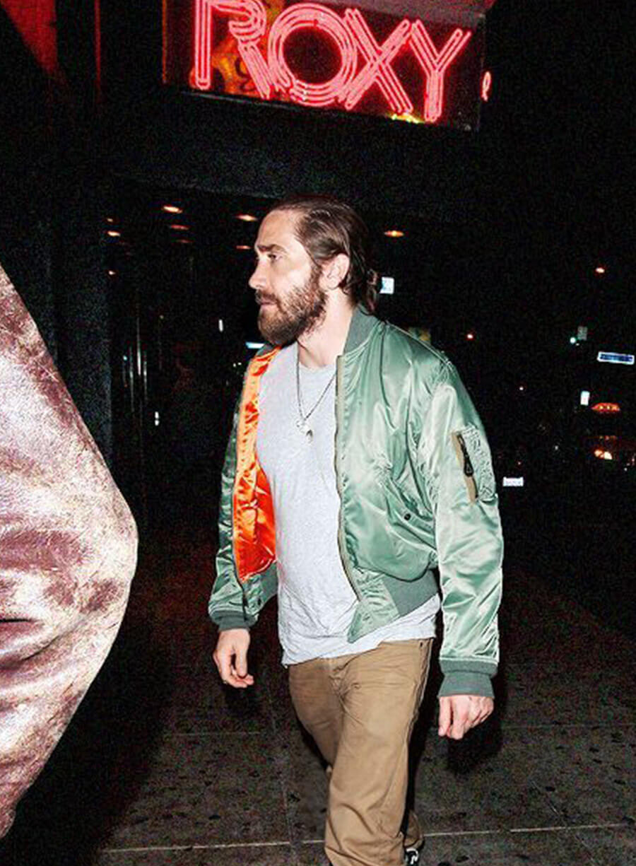 Jake Gyllenhaal Grey Cotton Jacket