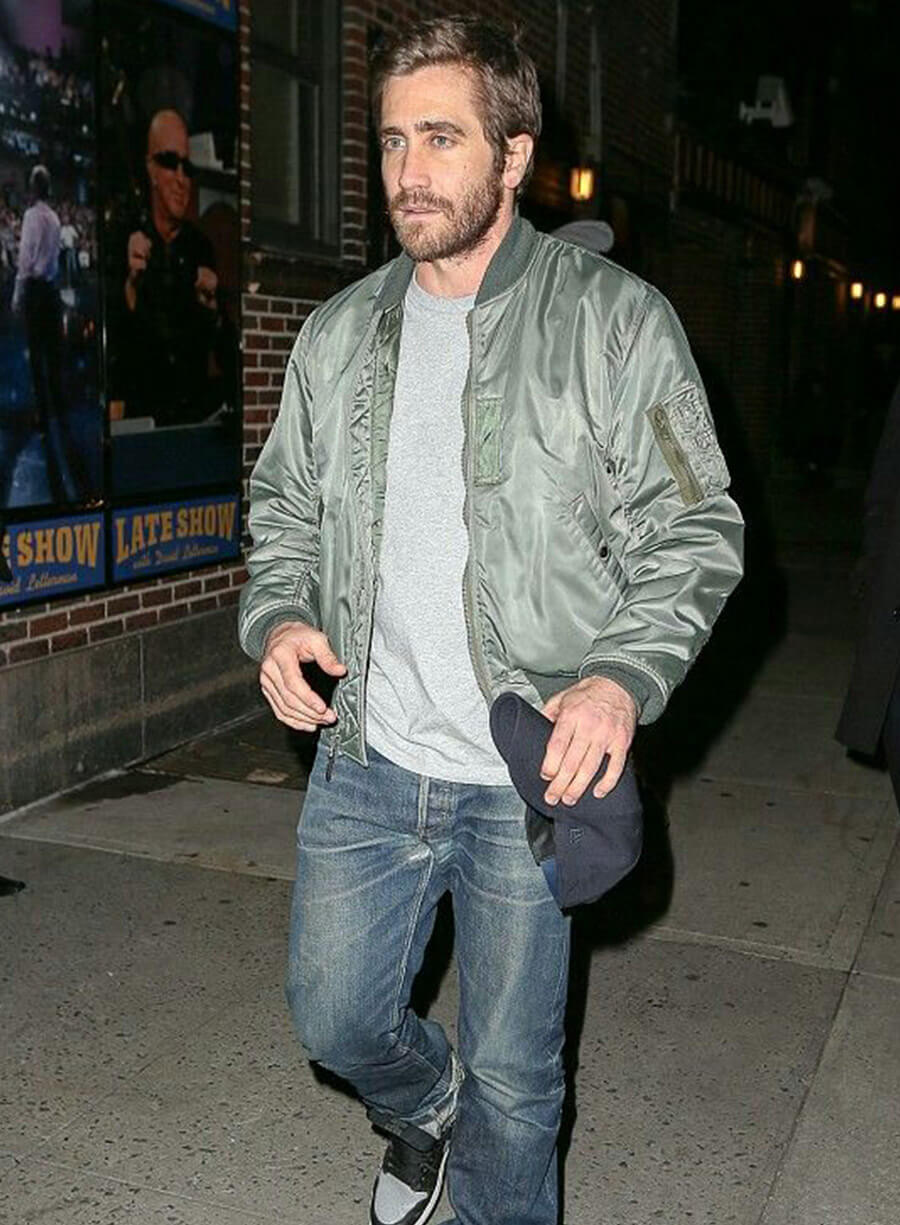 Jake Gyllenhaal Grey Cotton Jacket