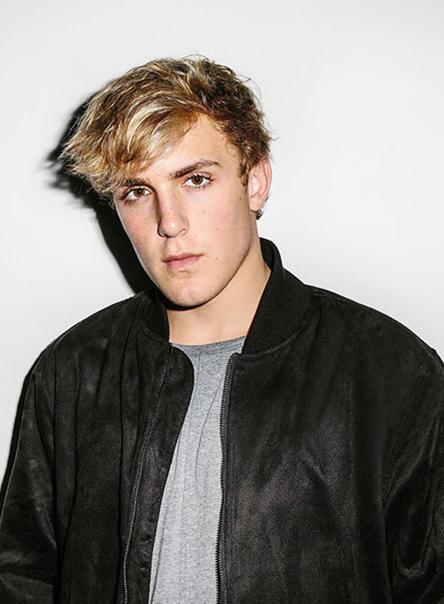 Jake Paul Black Bomber Leather Jacket
