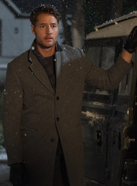 Jake Turner The Noel Diary Grey Coat