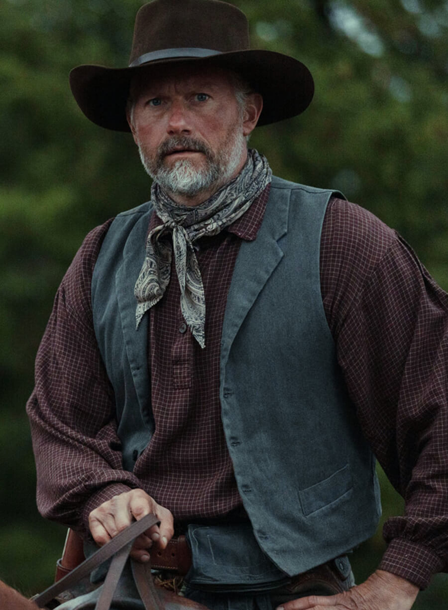 James Badge Dale 1923 Blue Vest