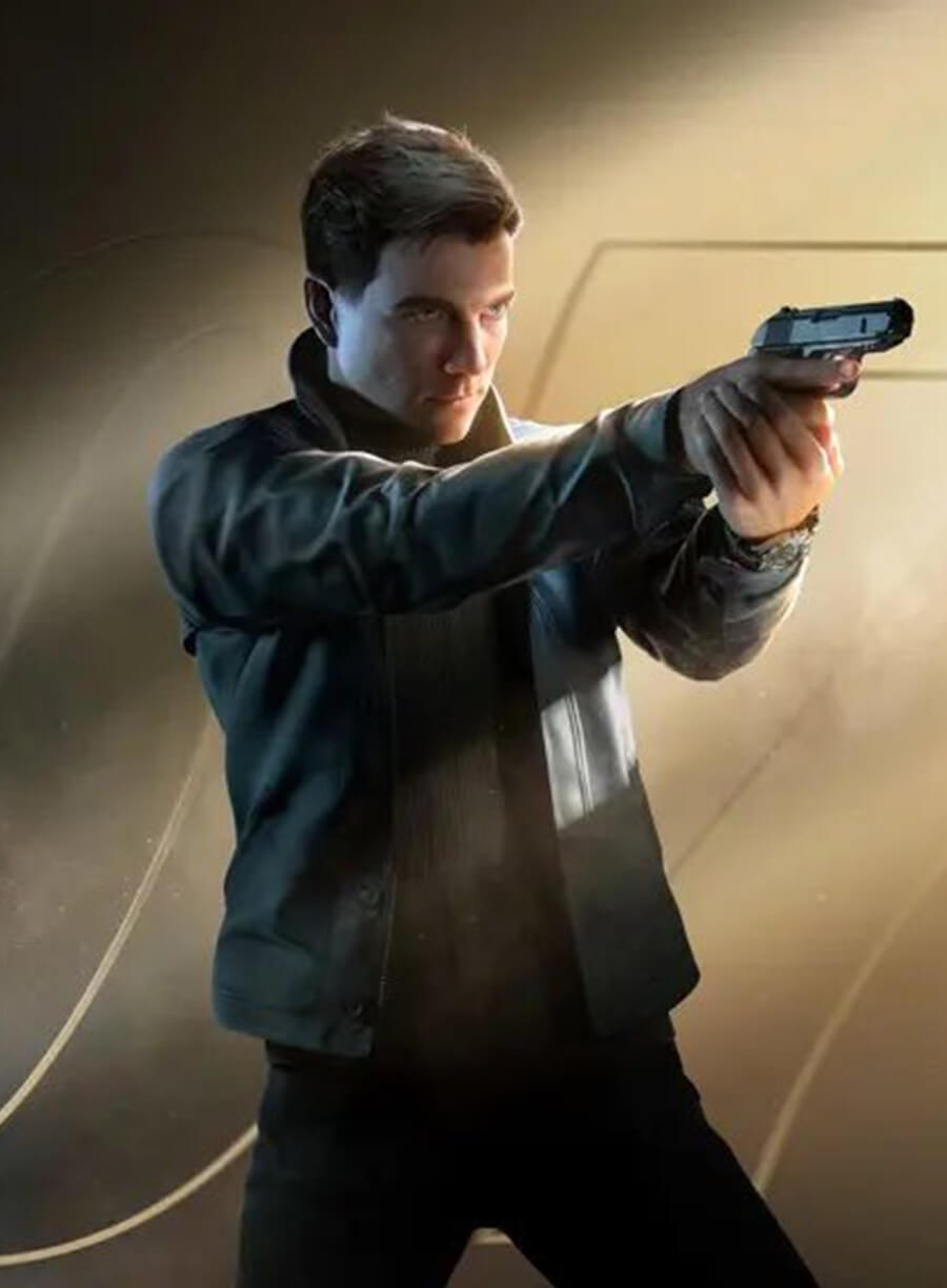 James Bond 007 First Light Black Leather Jacket