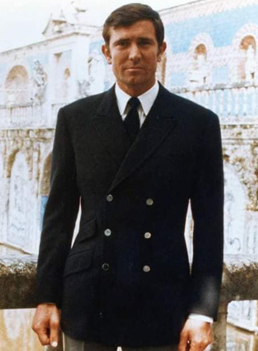 James Bond On Her Majesty’s Secret Service Blue Wool Blazer