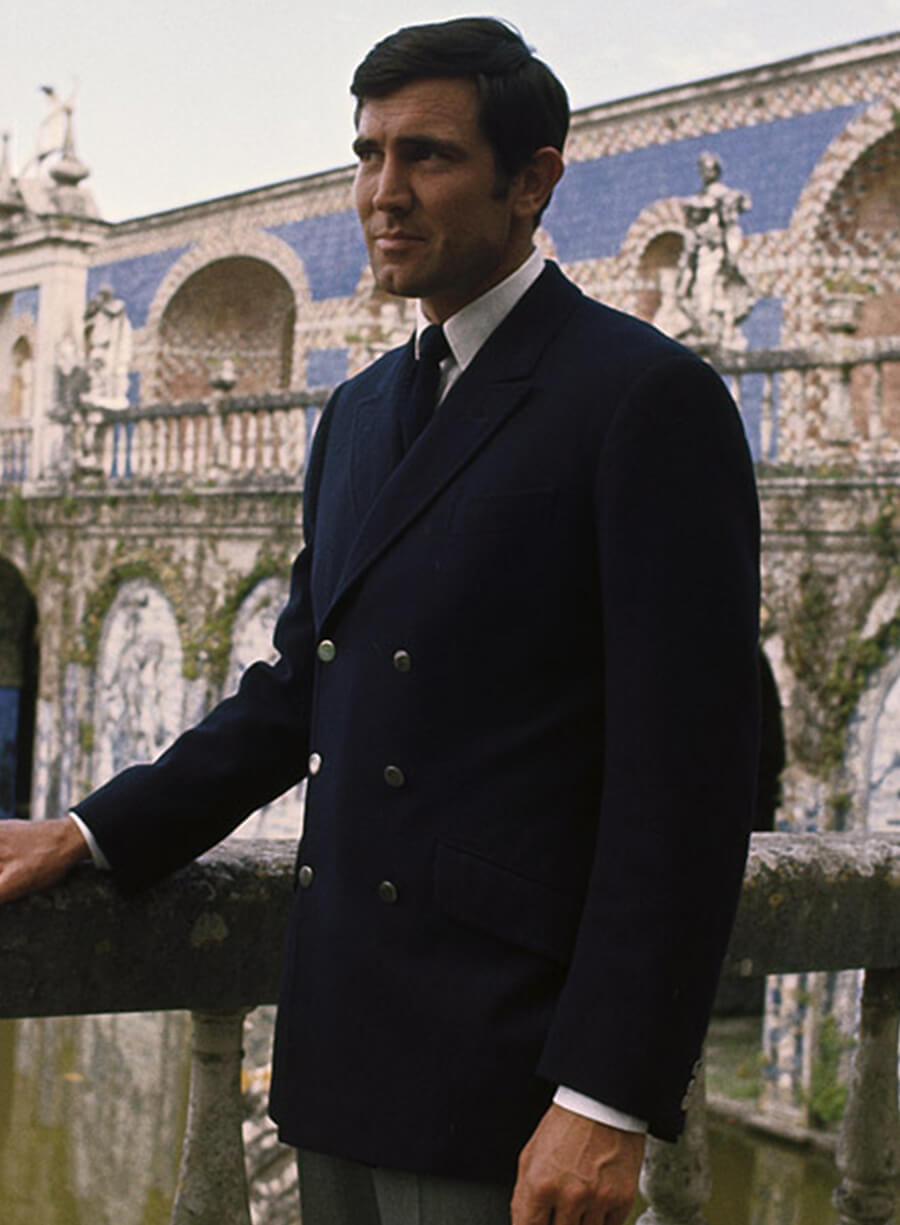 James Bond On Her Majesty’s Secret Service Blue Wool Blazer
