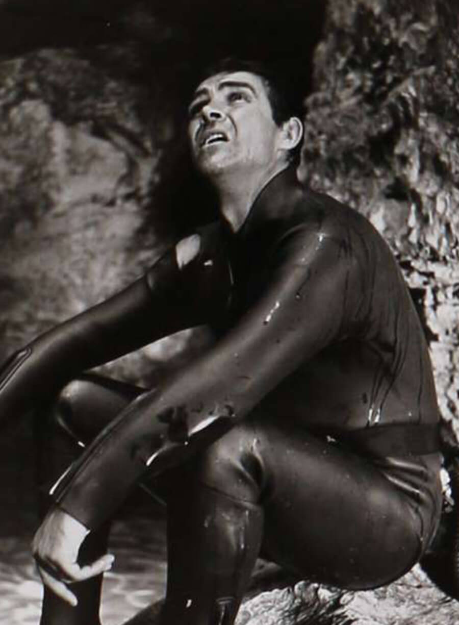 James Bond Thunderball Black Leather Jacket