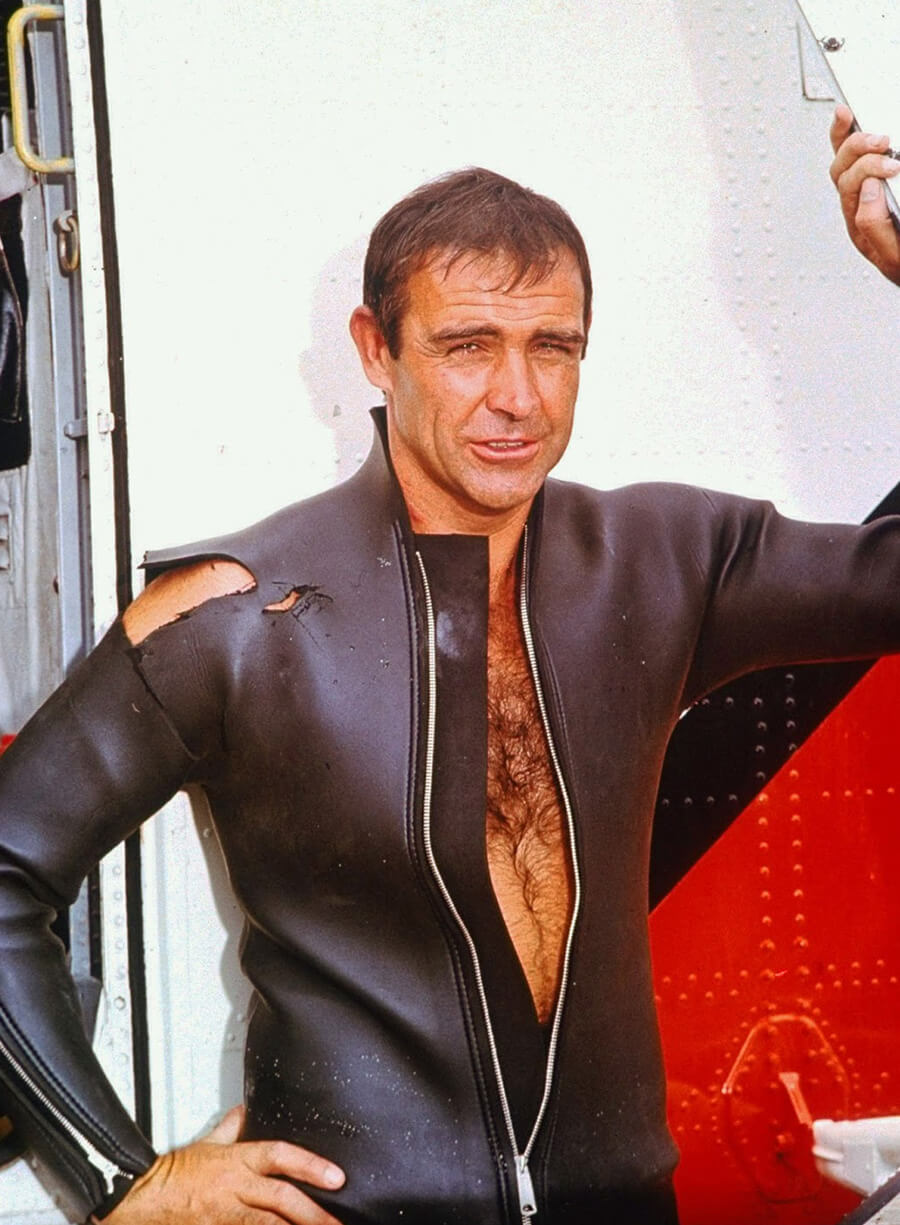 James Bond Thunderball Black Leather Jacket