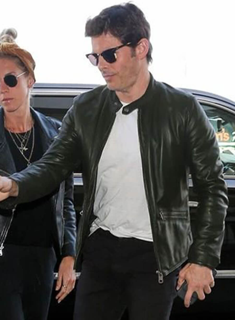 James Marsden Black Leather Jacket