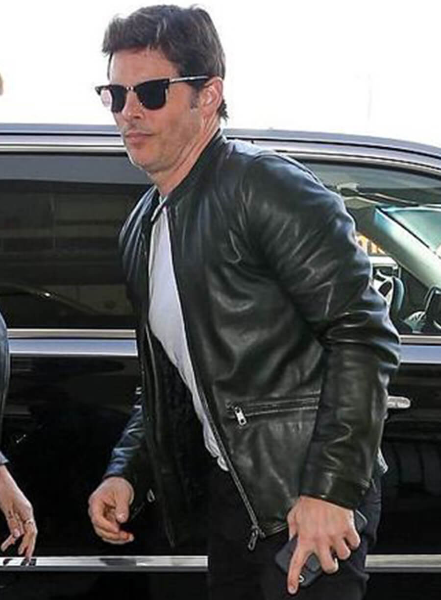 James Marsden Black Leather Jacket