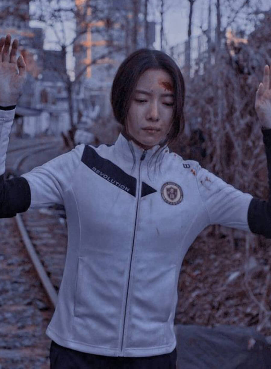 Jang Ha-ri All Of Us Are Dead Student Uniform White Jacket