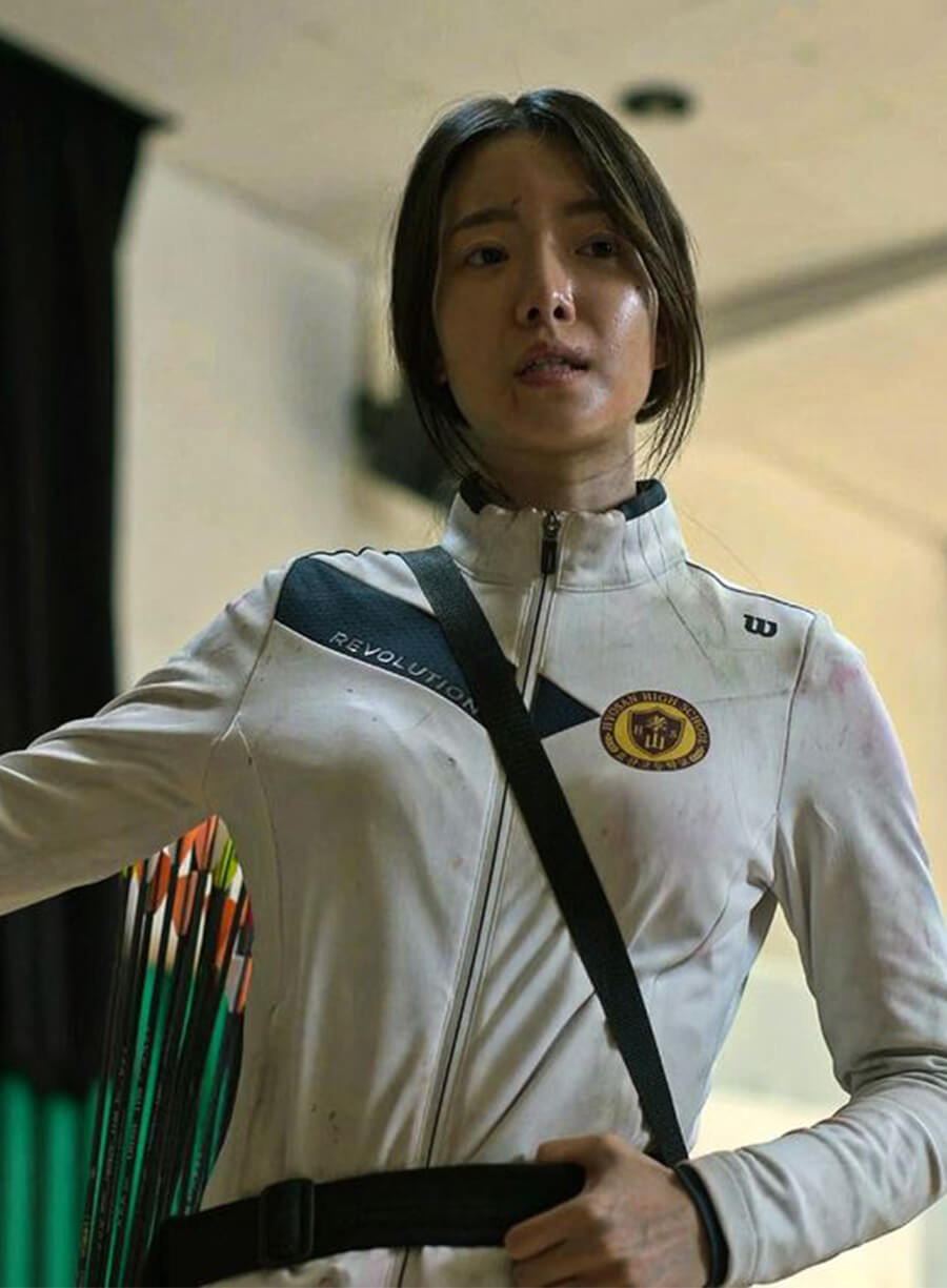 Jang Ha-ri All Of Us Are Dead Student Uniform White Jacket