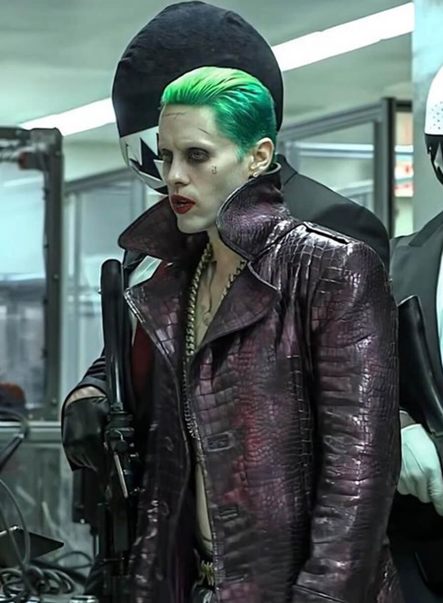 Jared Leto Suicide Squad Purple Leather Coat