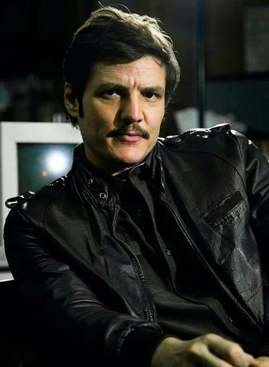 Javier Pena Narcos Black Leather Jacket