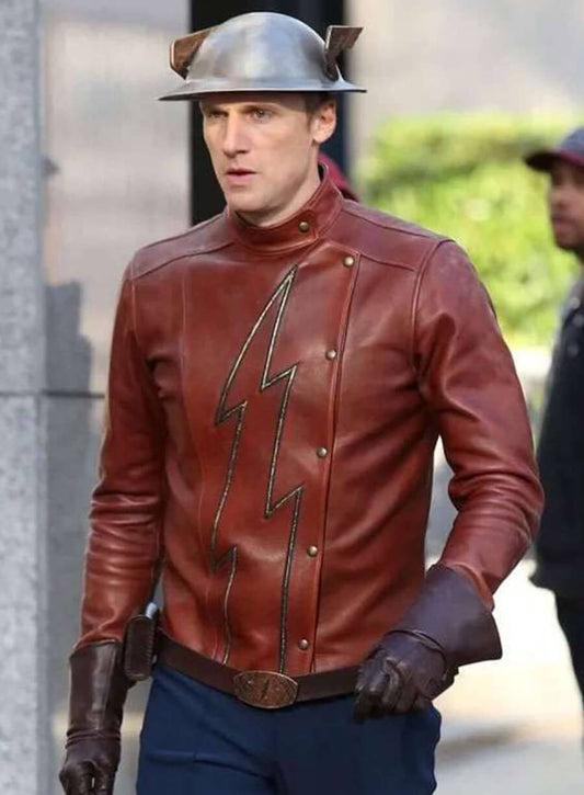 Jay Garrick The Flash Brown Leather Jacket