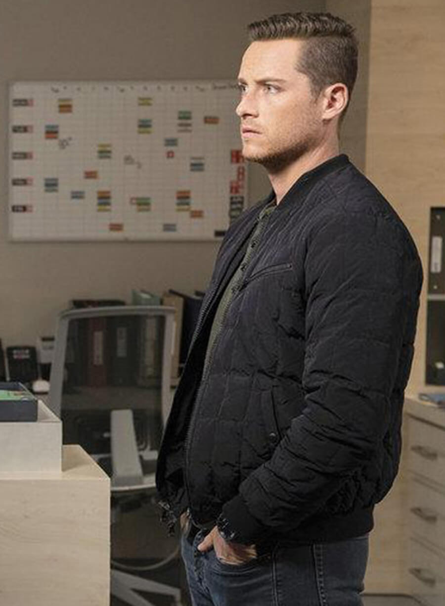 Jay Halstead Chicago Med S02 Black Bomber Jacket
