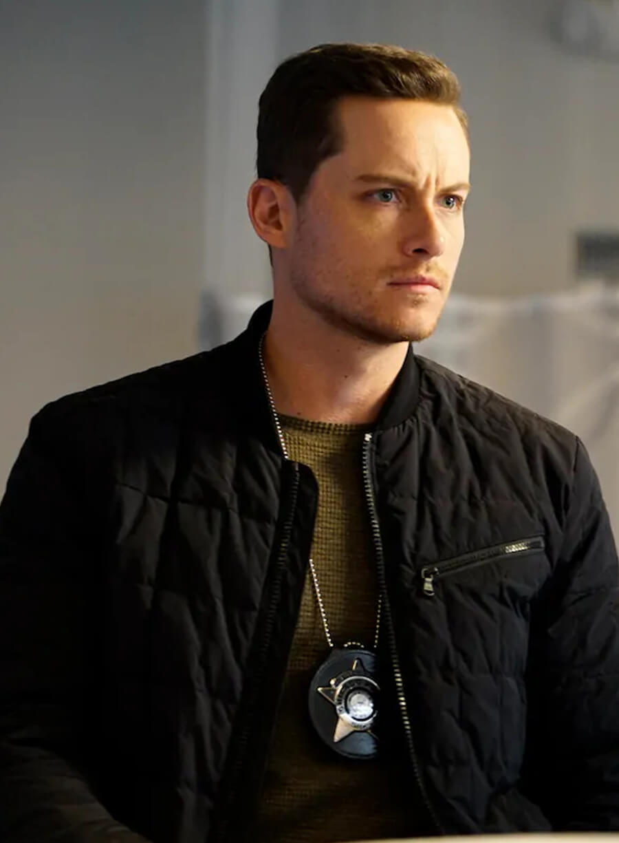 Jay Halstead Chicago Med S02 Black Bomber Jacket