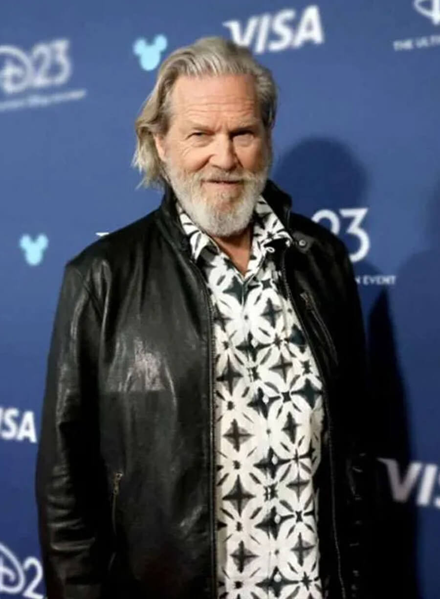 Jeff Bridges Tron Ares 2025 Black Leather Jacket