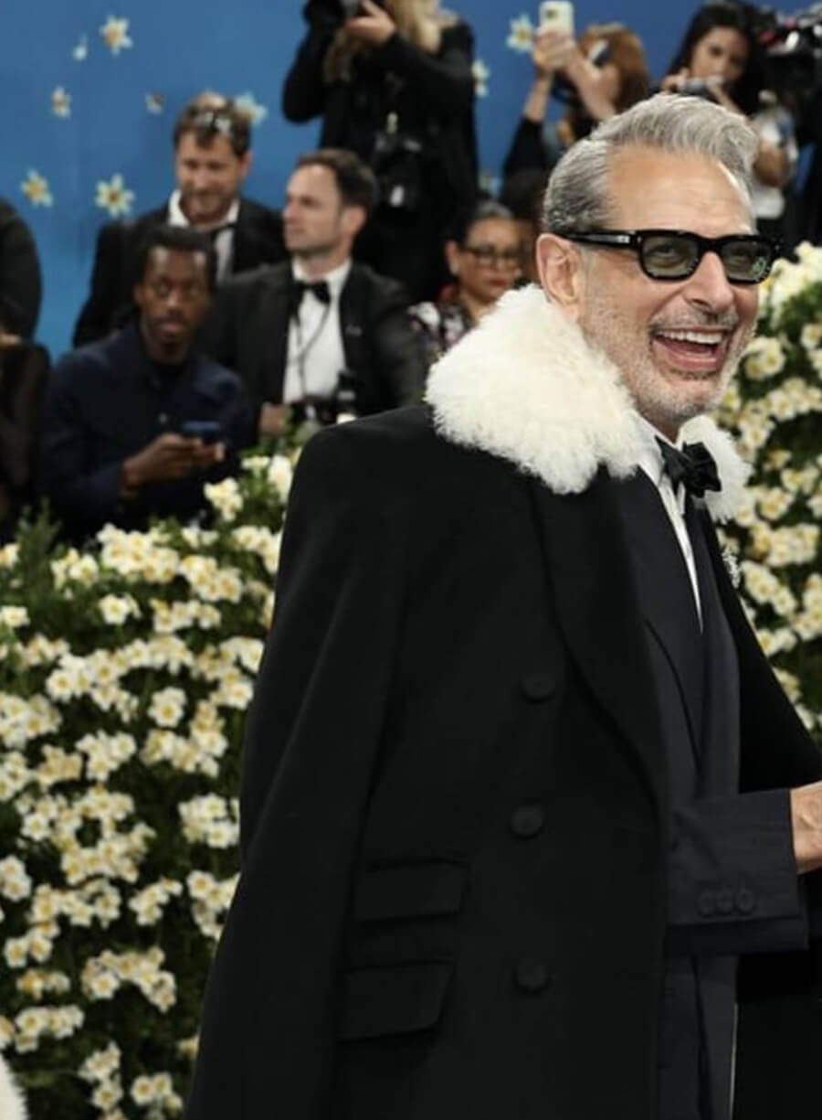 Jeff Goldblum Met Gala Red Carpet 2025 Black Coat