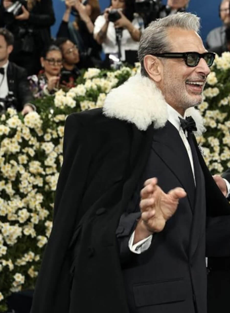 Jeff Goldblum Met Gala Red Carpet 2025 Black Coat