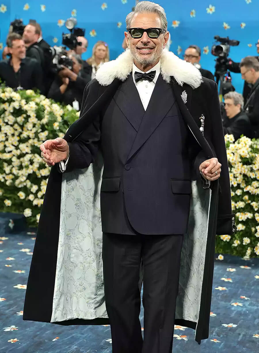 Jeff Goldblum Met Gala Red Carpet 2025 Black Coat