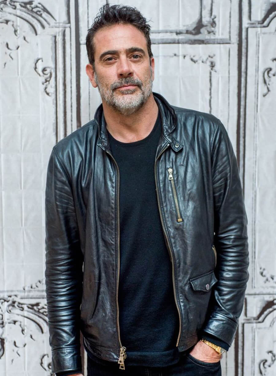 Jeffrey Dean Morgan Black Leather Jacket
