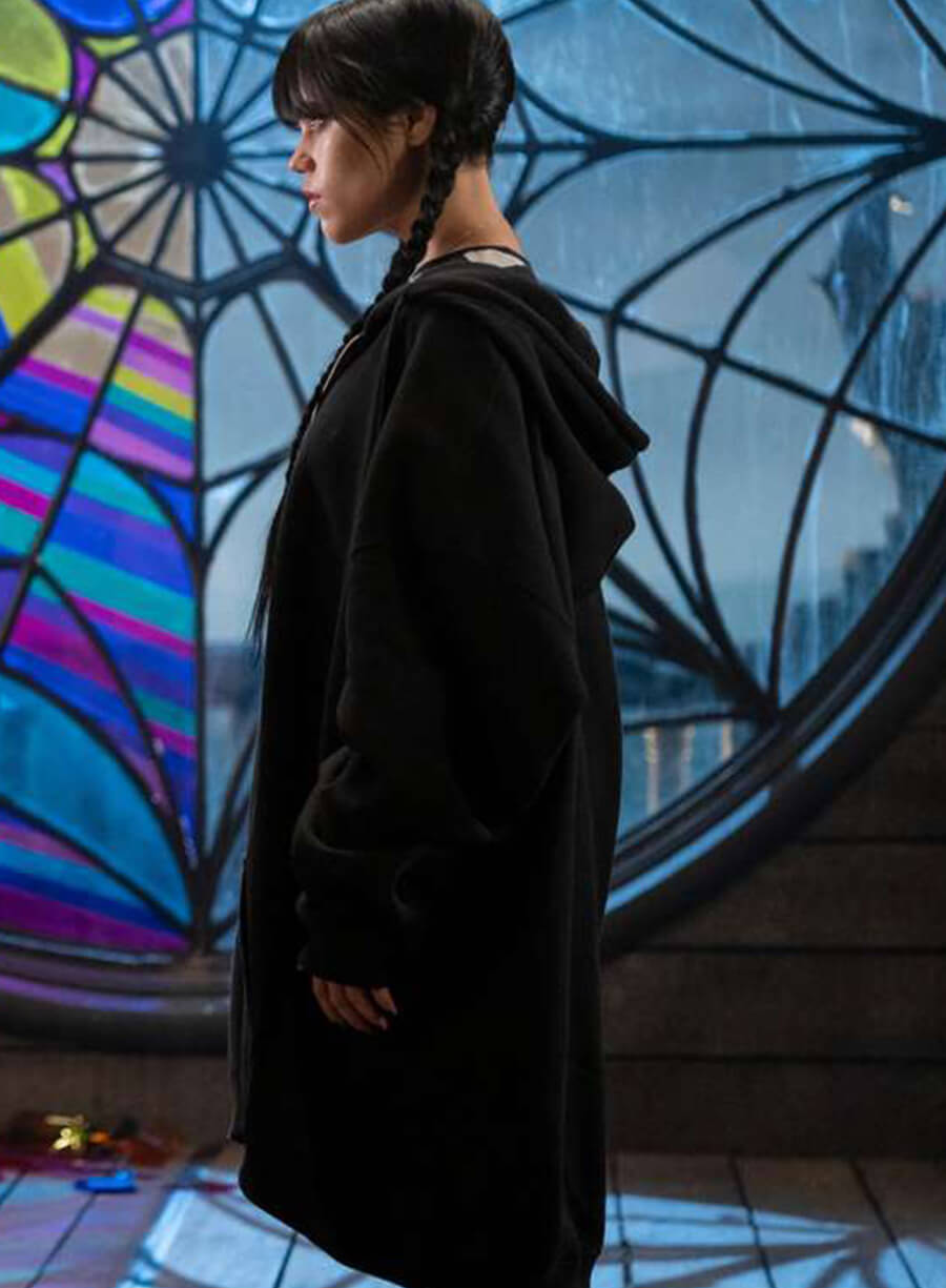 Jenna Ortega Wednesday Hooded Jacket