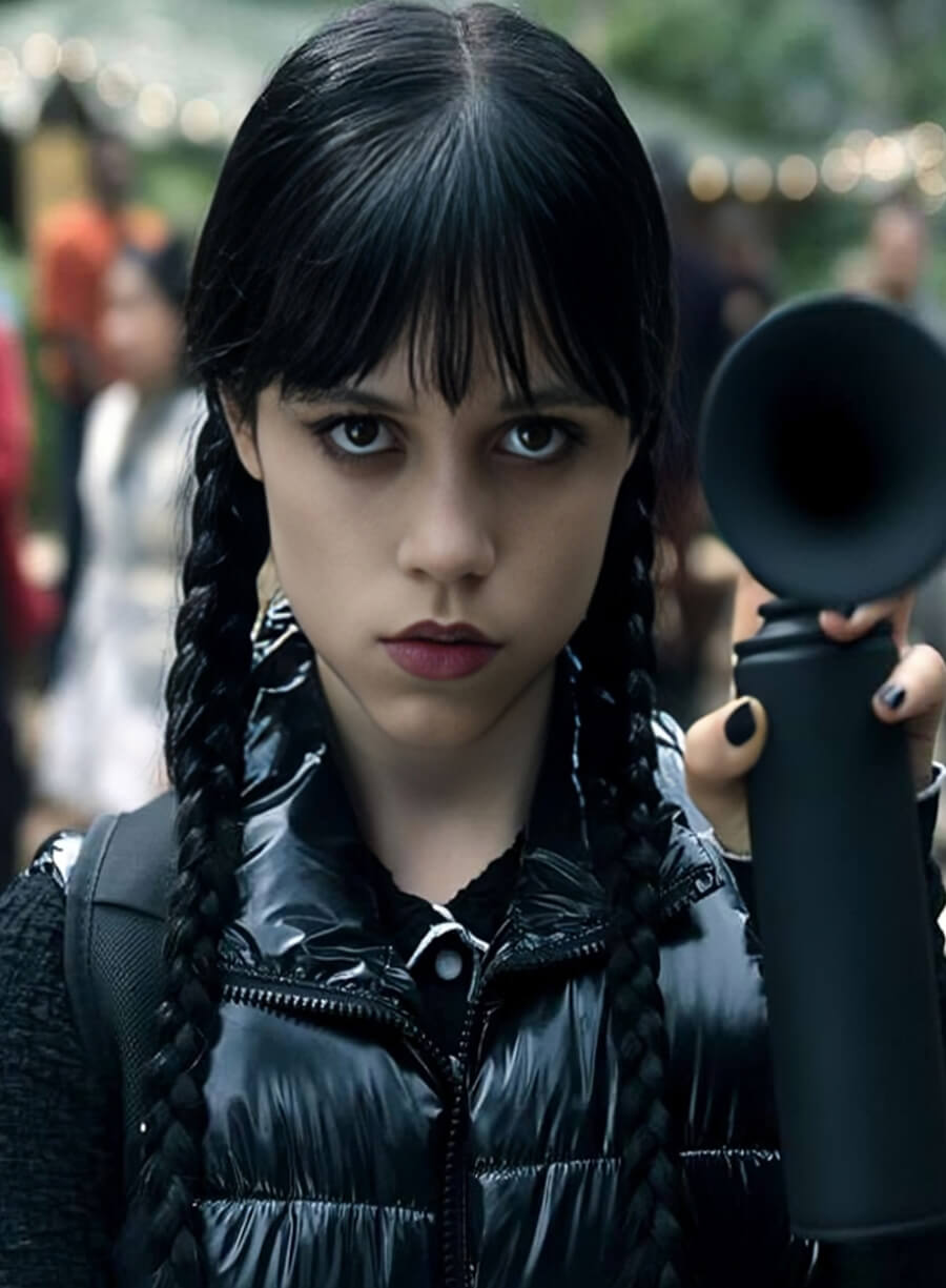 Jenna Ortega Wednesday S02 Puffer Vest