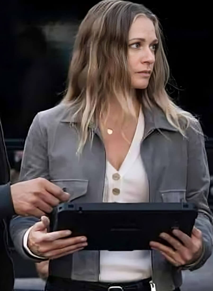 Jennifer Jareau Criminal Minds Grey Leather Jacket